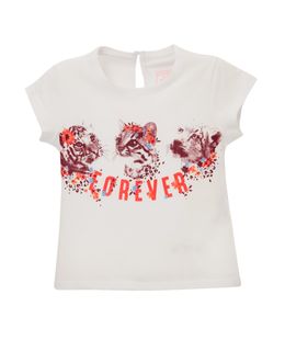 Camiseta-manga-corta-Ropa-bebe-nina-Blanco