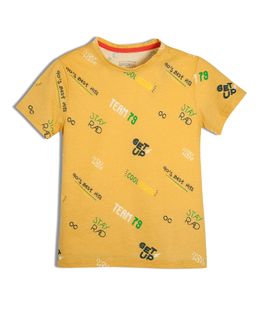 Camiseta-manga-corta-Ropa-nino-Naranja