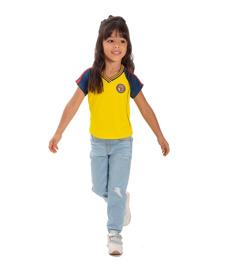 Camiseta-Colombia-Ropa-bebe-nina-Amarillo