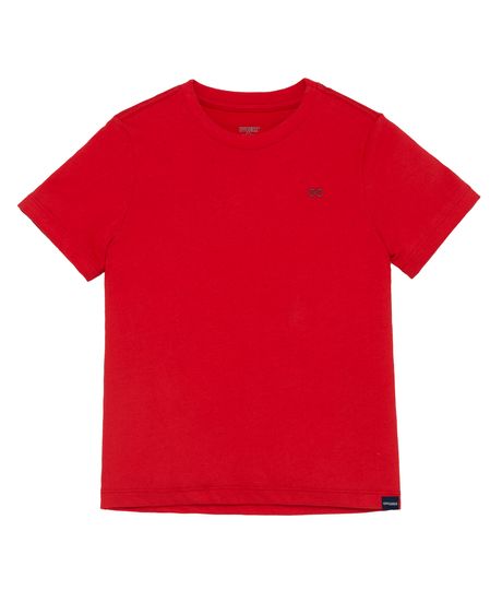 Camiseta-manga-corta-Ropa-bebe-nino-Rojo
