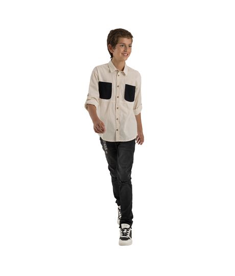 Camisa-manga-larga-Ropa-nino-Amarillo