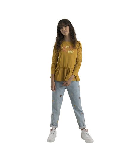 Camiseta-manga-larga-Ropa-nina-Amarillo