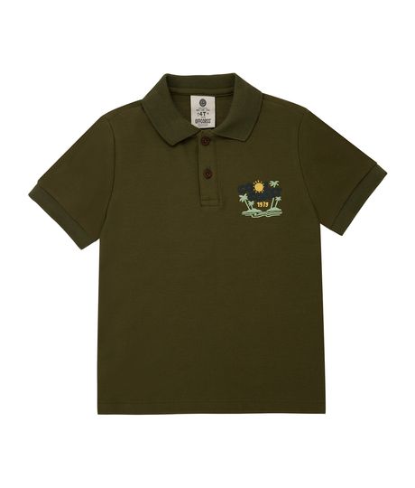Camiseta-tipo-polo-Ropa-bebe-nino-Verde