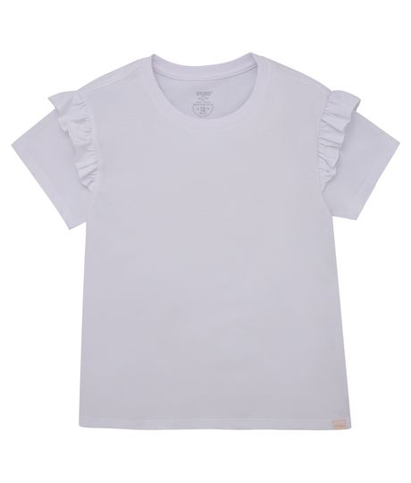 Camiseta-manga-corta-Ropa-nina-Blanco
