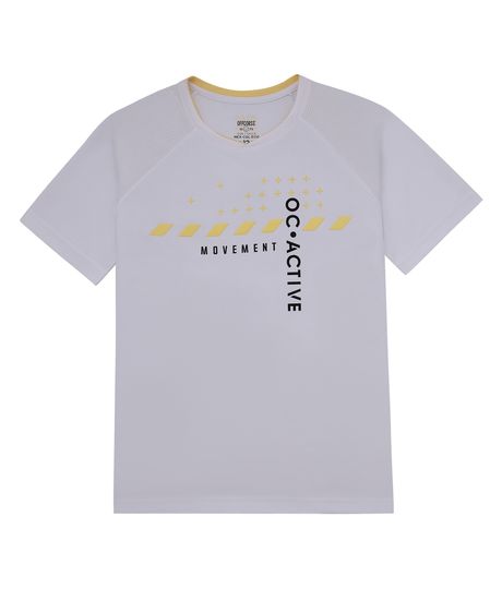 Camiseta-manga-corta-deportiva-Ropa-nino-Blanco