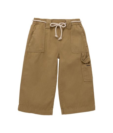 Pantalon-con-cintura-resortada-cordon-para-ajustar-y-bolsillos-para-bebe-niña-Ropa-bebe-nina-Cafe