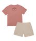 Conjunto-camiseta-manga-corta-con-bolsillos---short-con-pretina-ancha-silueta-ampliapara-niña-Ropa-nina-Gris