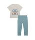 Conjunto-de-camiseta-manga-corta---leggings-para-bebe-niña-Ropa-bebe-nina-Cafe
