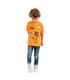 Camiseta-manga-corta-con-grafico-para-bebe-niño-Ropa-bebe-nino-Naranja