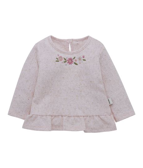 Camiseta-manga-larga-para-recien-nacida-niña-Ropa-recien-nacido-nina-Rosado