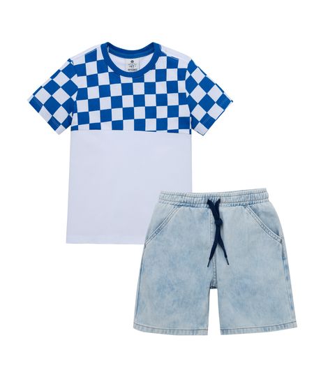 Conjunto-de-camiseta----bermuda-para-bebe-niño-Ropa-bebe-nino-Gris