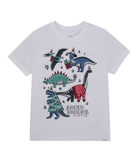 Camiseta-con-grafico-divertido-de-navidad-para-bebe-niño-Ropa-bebe-nino-Blanco