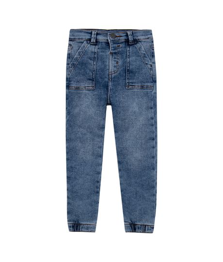 Denim-silueta-jogger-para-bebe-niño-Ropa-bebe-nino-Indigo-medio