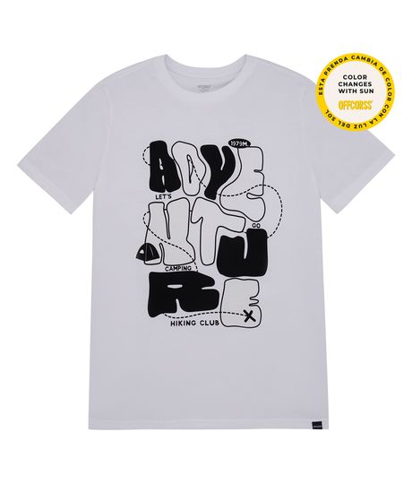 Camiseta-manga-corta-tiene-grafico-para-pintar-para-niños-Ropa-nino-Blanco