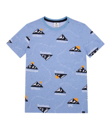 Camiseta-manga-corta-para-niños-Ropa-nino-Azul