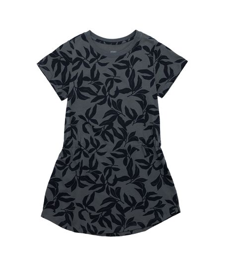 Vestido-manga-corta-para-niña-Ropa-nina-Gris