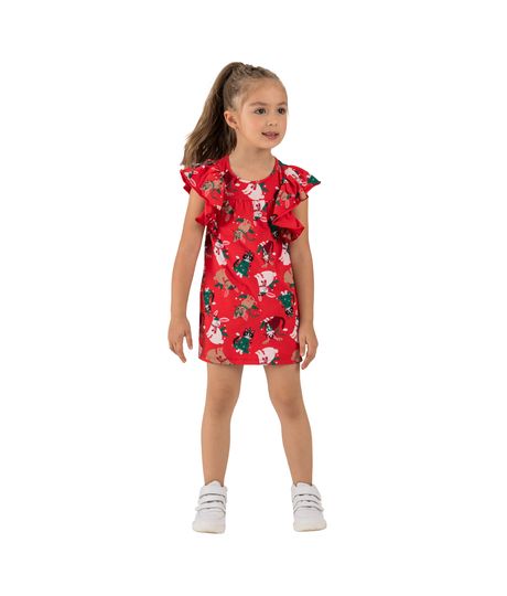 Vestido-manga-sisa-de-navidad-para-bebe-niña-Ropa-bebe-nina-Rojo