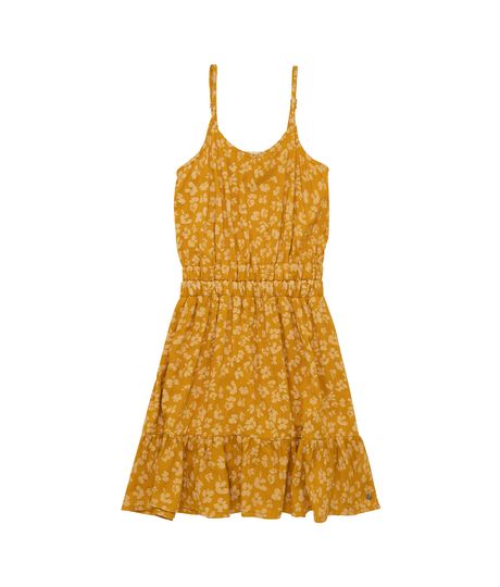 Vestido-manga-sisa-para-niña-Ropa-nina-Amarillo