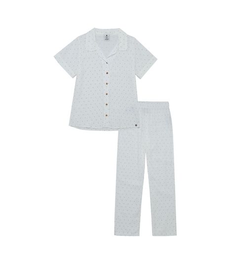 Conjunto-pijama-larga-para-niña-Ropa-nina-Amarillo