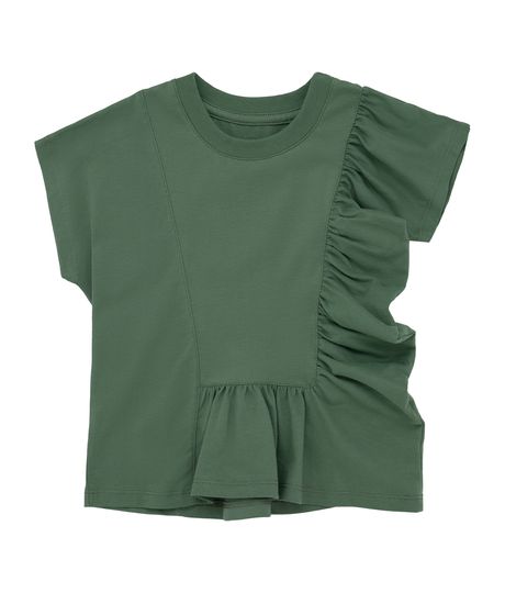 Camiseta-manga-corta-para-bebe-niña-Ropa-bebe-nina-Verde