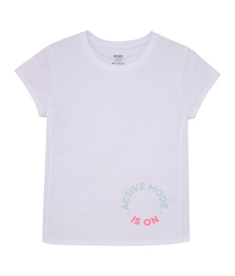 Camiseta-manga-corta-deportiva-para-niñas-Ropa-nina-Gris