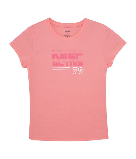 Camiseta-manga-corta-deportiva-para-niñas-Ropa-nina-Rosado