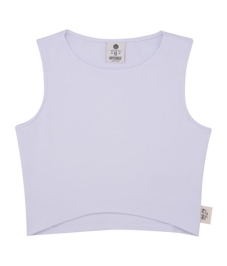 Camiseta-manga-sisa-silueta-crop-top-para-niñas-Ropa-nina-Blanco