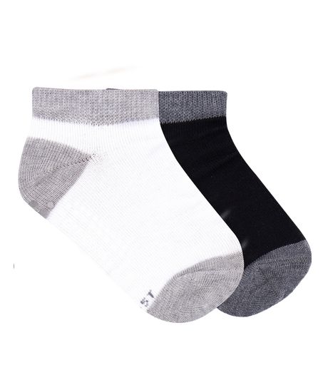 Set-x2-medias-tobilleras-para-bebe-niño-Ropa-bebe-nino-Negro