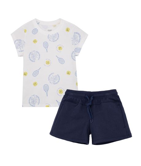 Conjunto-de-camiseta-manga-corta-y-short-para-bebe-niña-Ropa-bebe-nina-Azul