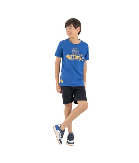 Conjunto-de-camiseta-y-bermuda-para-niños-Ropa-nino-Azul