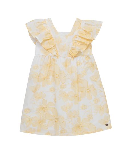 Vestido-manga-sisa-para-bebe-niña-Ropa-bebe-nina-Blanco