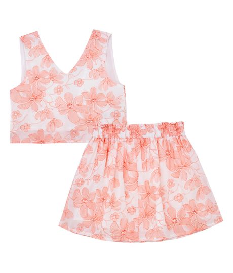 Conjunto-corto-para-niña-Ropa-nina-Gris