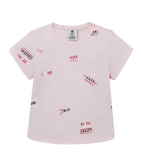 Camiseta-manga-corta-para-bebe-niña-Ropa-bebe-nina-Rosado