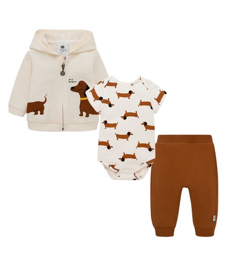 Conjunto-largo-para-recien-nacido-niño-Ropa-recien-nacido-nino-Cafe