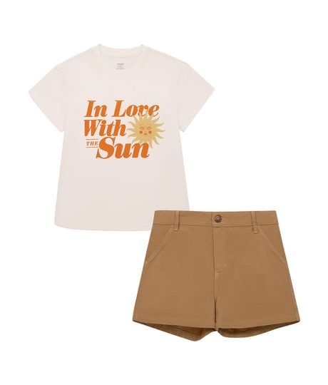 Conjunto-corto-para-niña-Ropa-nina-Gris