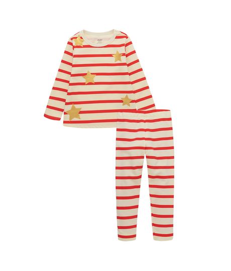 Conjunto-pijama-de-camiseta-manga-larga-pantalon-de-sudadera-para-bebe-niña-Ropa-bebe-nina-Rojo