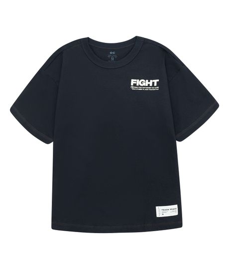 Camiseta-manga-corta-silueta-oversize-para-niño-Ropa-nino-Negro