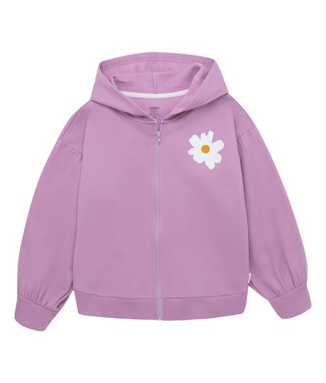 Buzo-abierto-con-capucha-para-niña-Ropa-nina-Morado