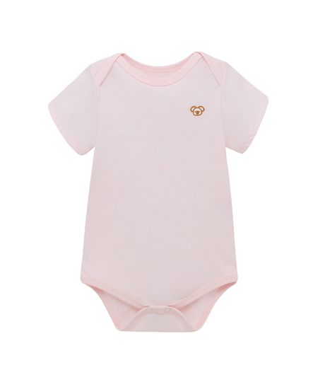 Body-manga-corta-para-recien-nacida-niña-Ropa-recien-nacido-nina-Rosado