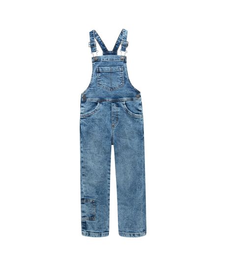Overall-largo-con-cargaderas-ajustables-para-bebe-niño-Ropa-bebe-nino-Indigo-Medio