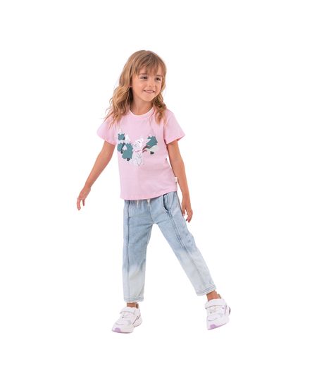 Camiseta-manga-corta-con-lentejuelas-para-bebe-niña-Ropa-bebe-nina-Rosado