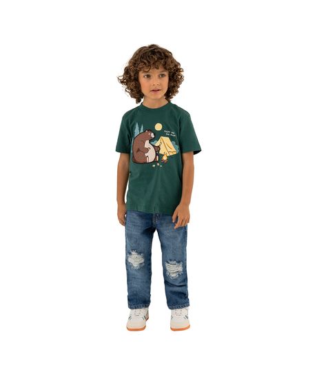 Camiseta de manga corta con gráfico de ícono de niña para niñas